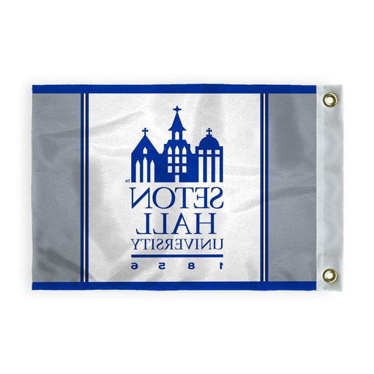 AGAS Seton Hall University Golf Flag 14 x 20 inch – Single Sided Printed Nylon Seton Hall University Wordmark Design – Official NCAA SHU Product – Golf Display with Canvas Header and Brass Grommets