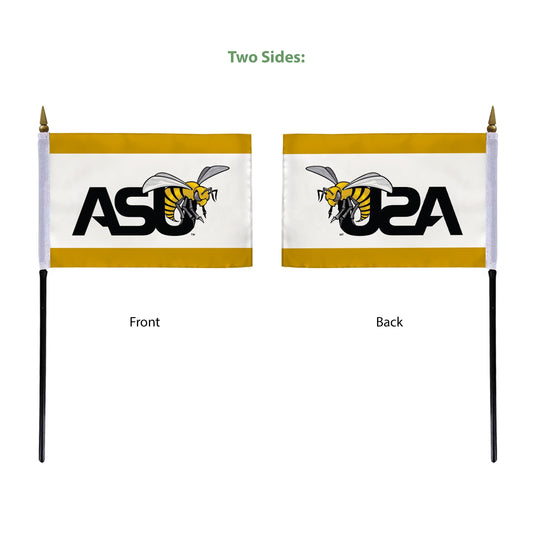 Alabama State University Stick Flag 4 x 6 inch