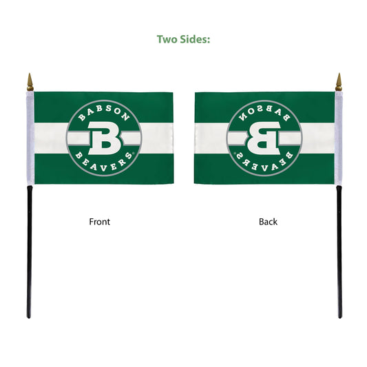 Babson College Stick Flag 4 x 6 inch