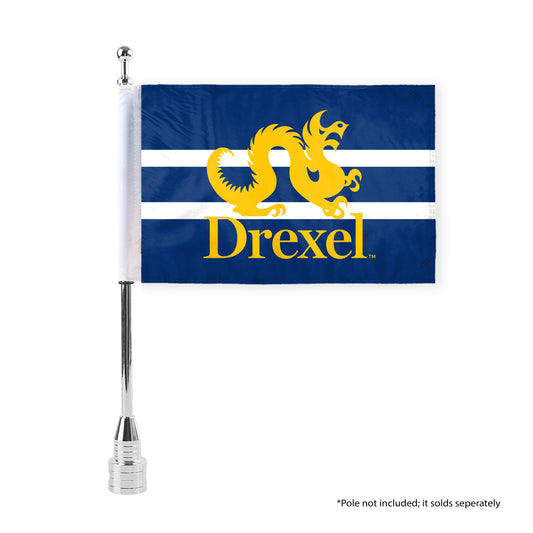 AGAS 6" x 9" Drexel DU Dragons Motorcycle Flag Polyester – 3/8" Pole Sleeve – Flag Only - DU Bike Flags