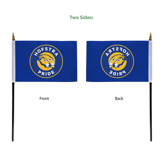 Hofstra University Stick Flag 4 x 6 inch