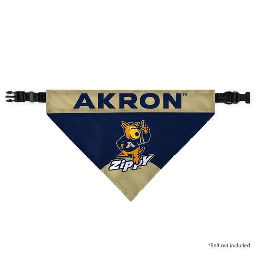 University of Akron Pet Bandana 14.75 x 9.5 inch