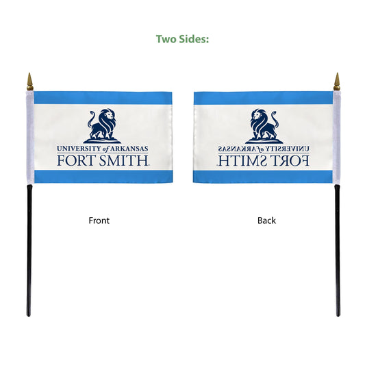 University of Arkansas Fort Smith Stick Flag 4 x 6 inch
