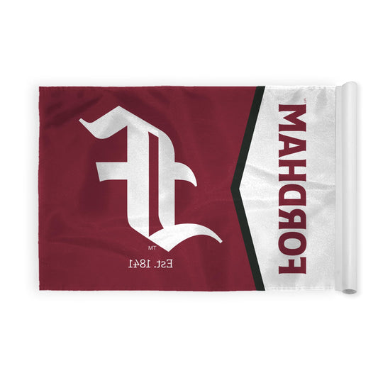 AGAS Fordham University Golf Flag 6 x 8 inch – Single Sided Printed Nylon Fordham Rams Flag with F Logo Design – Official NCAA Product – Fordham University Golf Flag with Plastic Tube Insert and Reinforced Stitched Edges for Outdoor Display