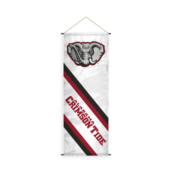 AGAS Alabama University Décor Banner Scroll Sign Polyester with PVC Rods and Hanging Cord, Alabama Gear