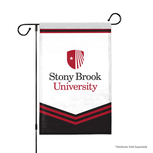 AGAS Stony Brook University Garden Flag 12 x 18 inch – Single Sided Printed Polyester Stony Brook Seawolves Design – Official NCAA SBU Product – Outdoor Display with Canvas Sleeve and Reinforced Stitching - Without Pole