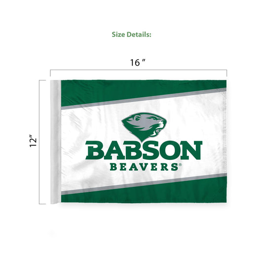 Babson College Economy Car Flag 12 x 16 inch