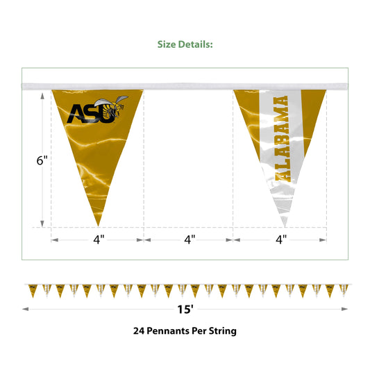 Alabama State University Pennant String 4 x 6 inch