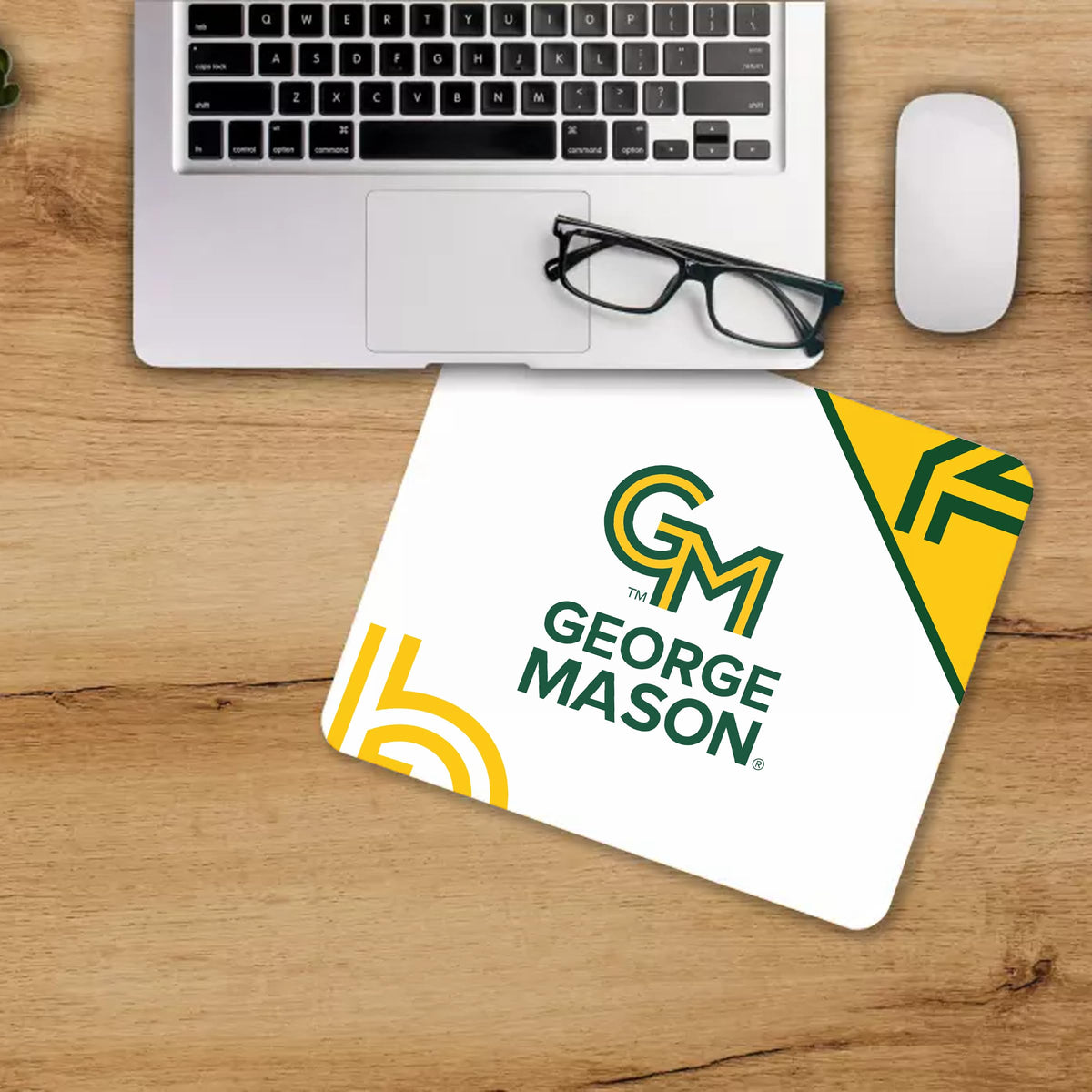 AGAS George Mason GMU University Mouse Pad - Patriots College Gear, Gaming Accessories, Office Decor, Gift for Fans, Sports Merchandise Unisex, Soft Fabric Smooth Mousepad