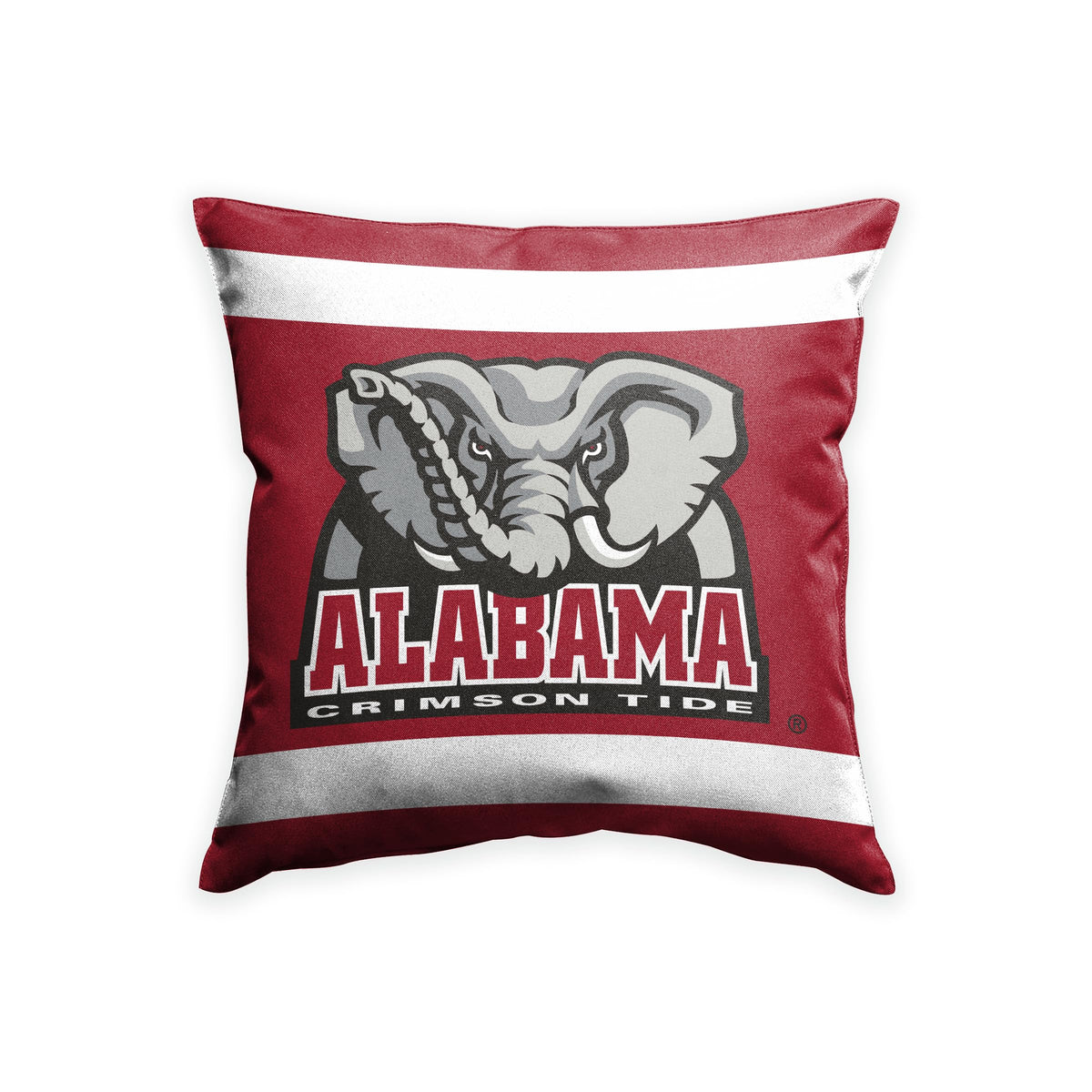 A.G.A.S Manufacturing Group NCAA Alabama Varsity Elephant Classic Sports Fan Cushion Cover 18 x 18 - Decorative Throw Pillow Case Cushion Cover (NOT Included Insert, Filler)