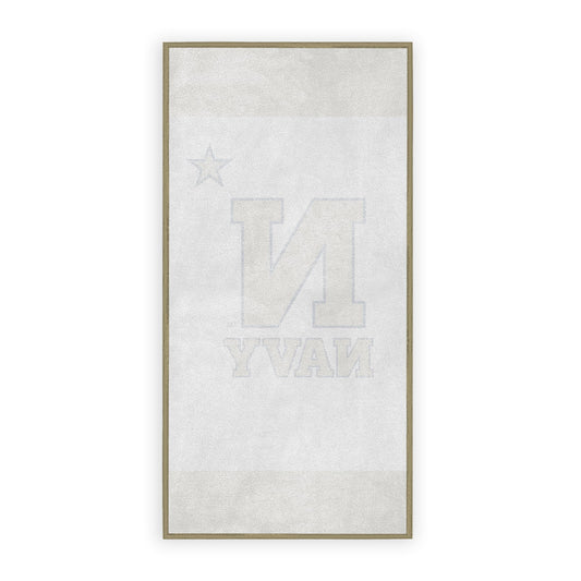 Navy Shipmen Large Beach Towel – 30" x 60" - Officially Licensed USA Naval Academy Merchandise - Unisex-Adult Microfiber Beach Poll Lounging Towel N Navy Towel