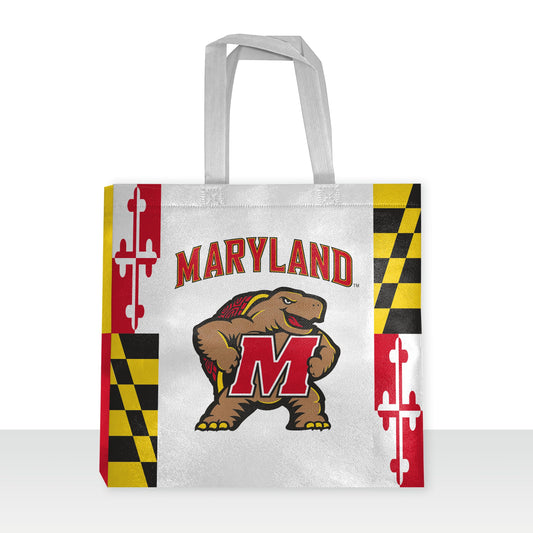 A.G.A.S Manufacturing Group Maryland UMD University Tote Bag, Non Woven Fabric, Shoulder Straps 14"x14"