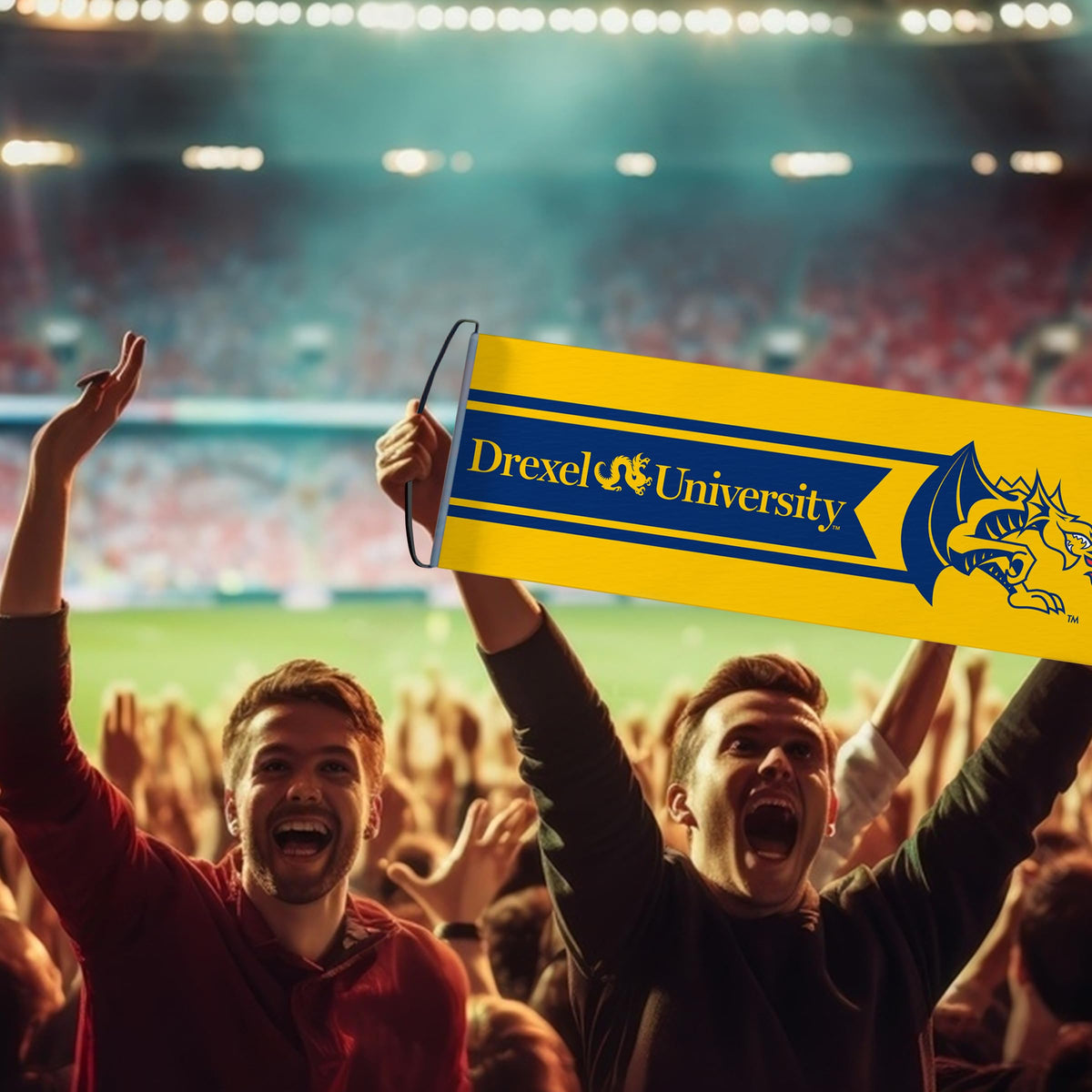 AGAS Drexel DU University Retractable Scroll Banner - Dragons Rolla Banner