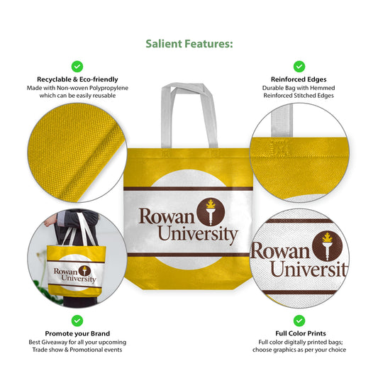 Rowan University Tote Bag 14 x 14 x 8 inch