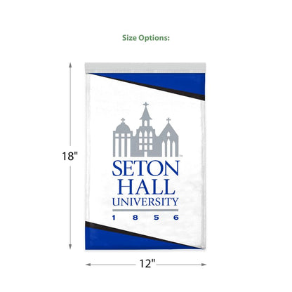 AGAS Seton Hall University Garden Flag 12 x 18 inch – Single Sided Printed Polyester Seton Hall Pirates – Official NCAA SHU Product – Outdoor Display with Canvas Sleeve and Reinforced Stitching No Pole Included