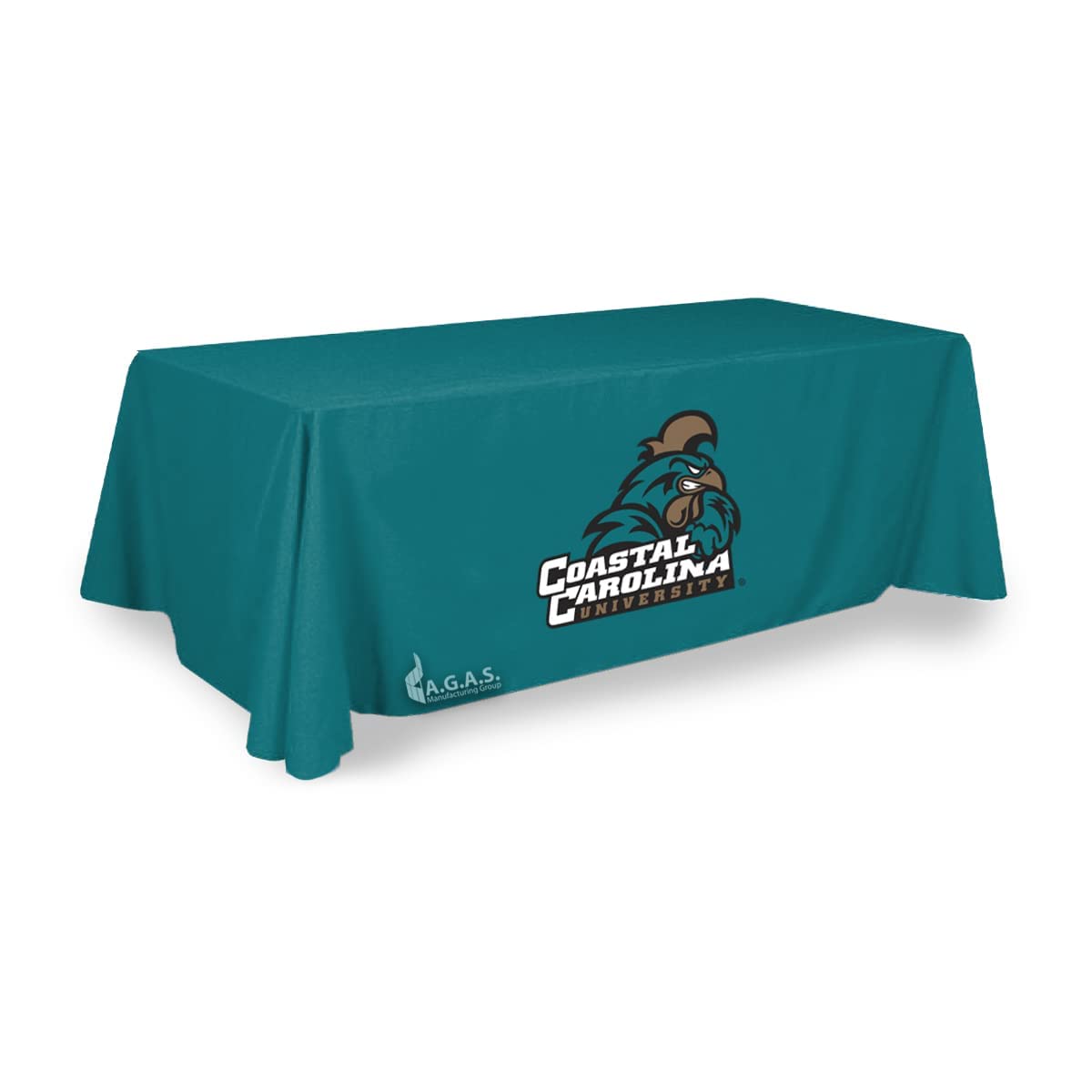 AGAS Coastal Carolina University Table Cover 90"x108" Inch - Printed on 100% Polypoplin - CCU Table Cover