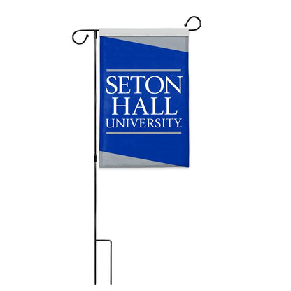 AGAS Seton Hall University Garden Flag 12 x 18 inch – Single Sided Printed Polyester Seton Hall University Wordmark Design – Official NCAA SHU Product – Outdoor Display with Canvas Sleeve and Reinforced Stitching - Without Pole