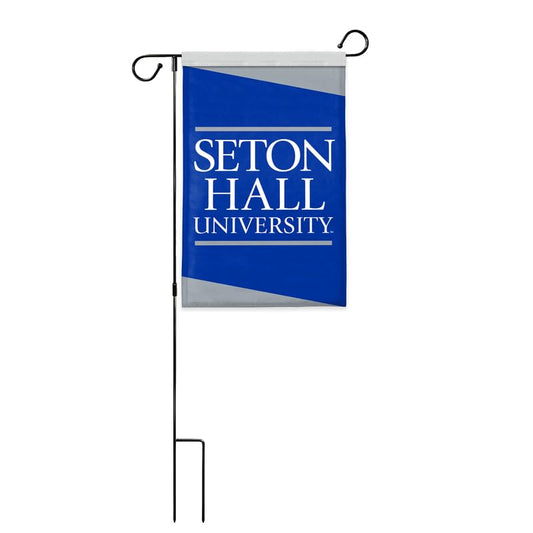 AGAS Seton Hall University Garden Flag 12 x 18 inch – Single Sided Printed Polyester Seton Hall University Wordmark Design – Official NCAA SHU Product – Outdoor Display with Canvas Sleeve and Reinforced Stitching - Without Pole