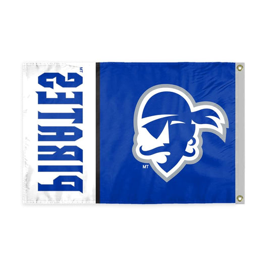 AGAS Seton Hall University Flag 12 x 18 inch – Single Sided Printed Polyester Seton Hall Pirates Flag – Official NCAA SHU Product – Outdoor Display with Canvas Header, Brass Grommets and Reinforced Stitched Edges