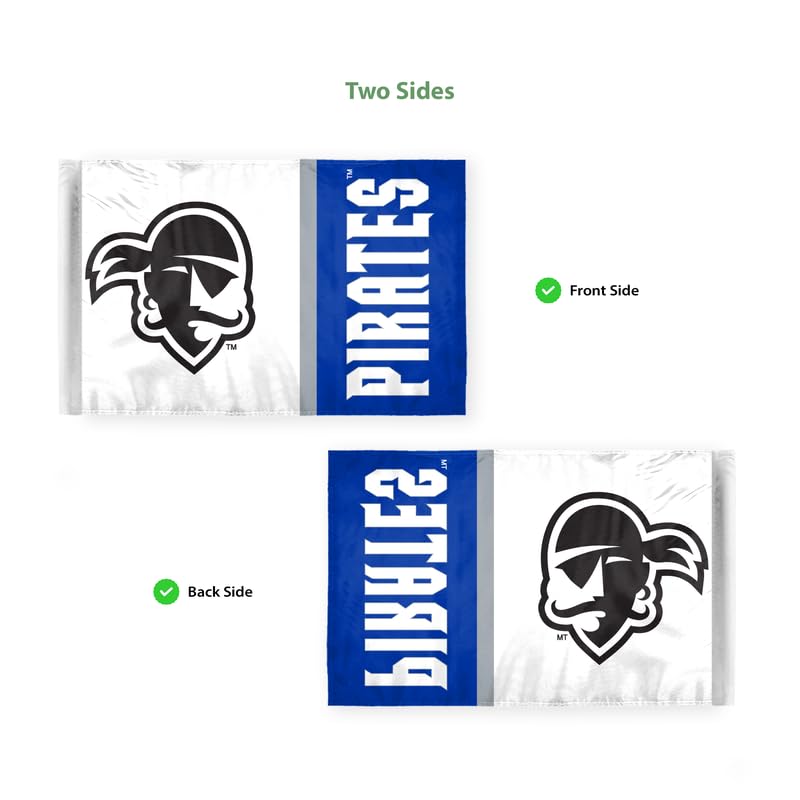 AGAS Seton Hall University Motorcycle Flag 6 x 9 inch – Single Sided Printed Polyester Seton Hall Pirates – Official NCAA SHU Product – Bike Mount with 0.75 inch Canvas Sleeve and Reinforced Stitching