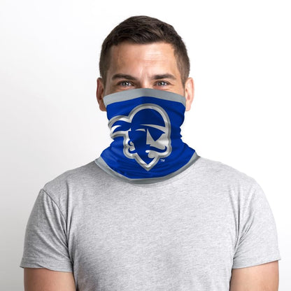 AGAS Seton Hall Pirates Neck Gaiter 9 x 10 inch – Single Sided Printed Stretch Polyester Pirate Head Logo Design – Official NCAA SHU Product – Face Cover