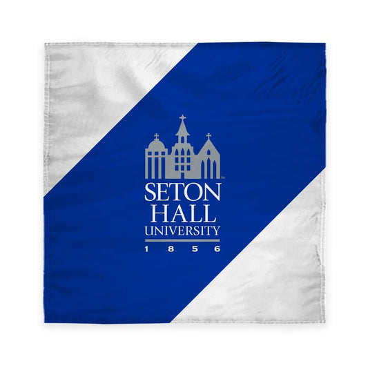 AGAS Seton Hall University Table Cover 48 x 48 inch – Single Sided Printed Wrap Knitted Polyester Seton Hall University Building Design – Official NCAA SHU Product – Square Table Cover