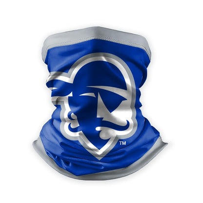 AGAS Seton Hall Pirates Neck Gaiter 9 x 10 inch – Single Sided Printed Stretch Polyester Pirate Head Logo Design – Official NCAA SHU Product – Face Cover