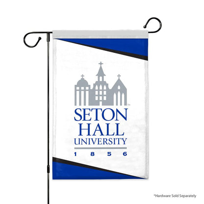 AGAS Seton Hall University Garden Flag 12 x 18 inch – Single Sided Printed Polyester Seton Hall Pirates – Official NCAA SHU Product – Outdoor Display with Canvas Sleeve and Reinforced Stitching No Pole Included