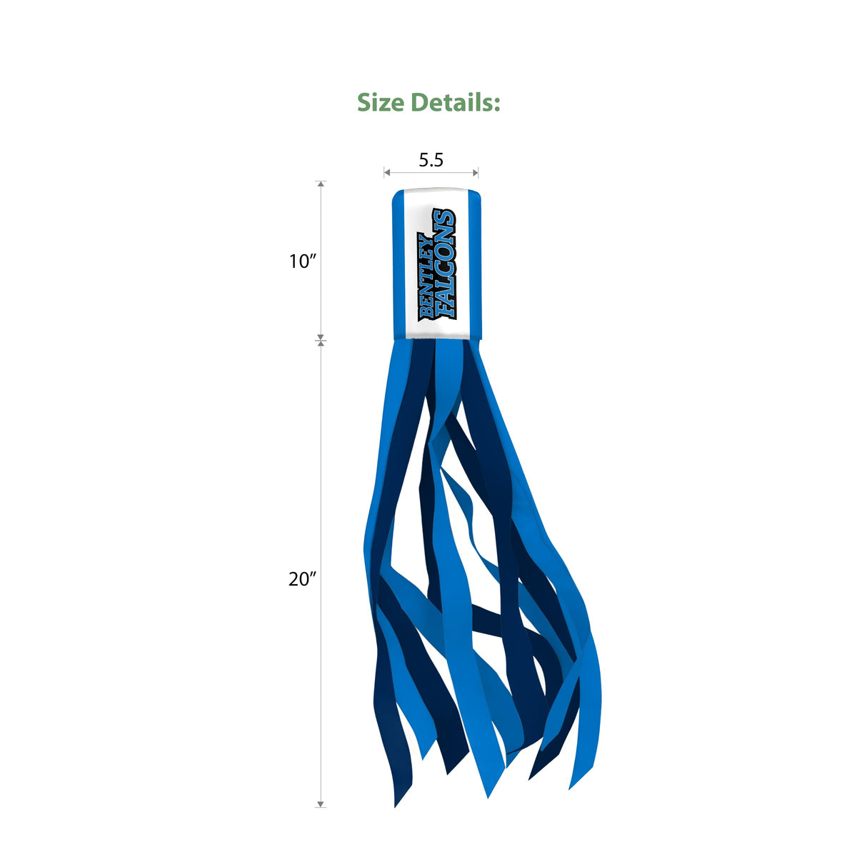 Bentley University Windsock 30 x 5.5 inch