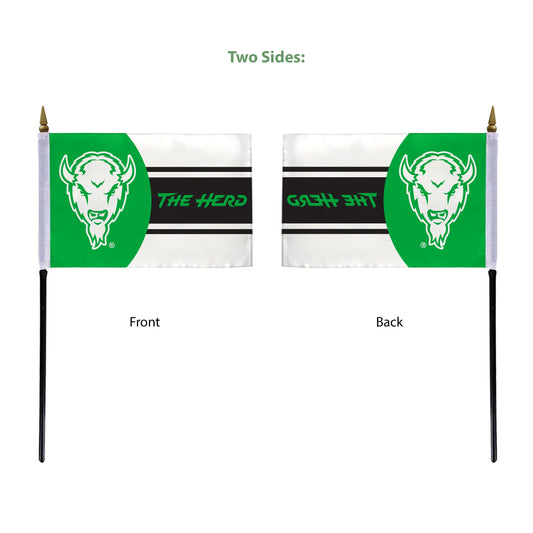 Marshall University Stick Flag 4 x 6 inch