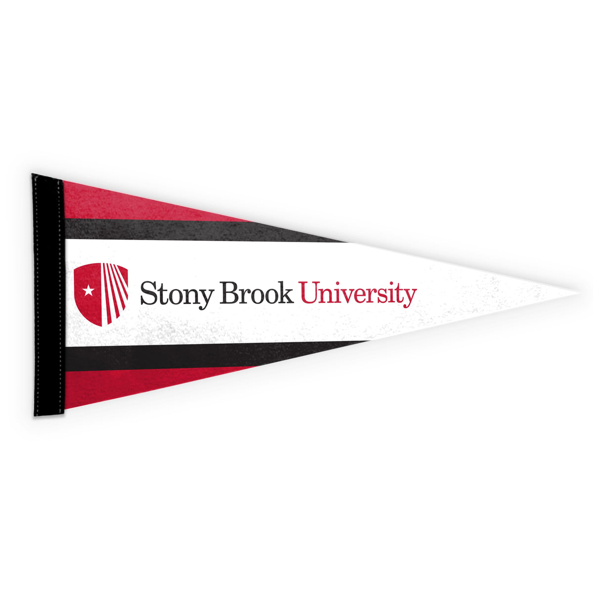 AGAS Stony Brook University Felt Pennant 9 x 24 inch – Single Sided Printed Acrylic Stiff Felt Stony Brook University Wordmark Design – Official NCAA SBU Product – Wall Pennant with Header and Heat Cut Edges