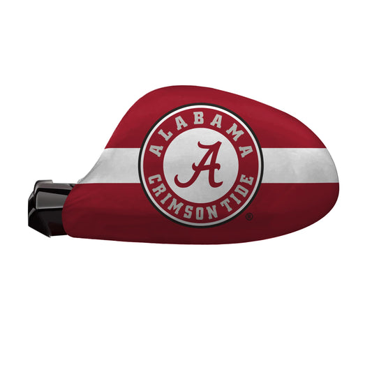 AGAS Small Collegiate Mirror Cover Alabama University Crimson Tide with Logo NCAA Team Alabama College - 4-Way Durable Stretchy Material Spandex Poly, Weather Resistant