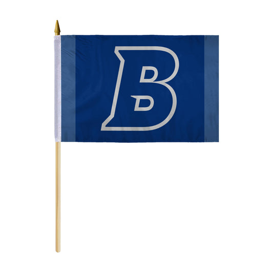Brandeis University Stick Flag 12 x 18 inch