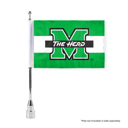 Marshall University Motorcycle Flag 6 x 9 inch