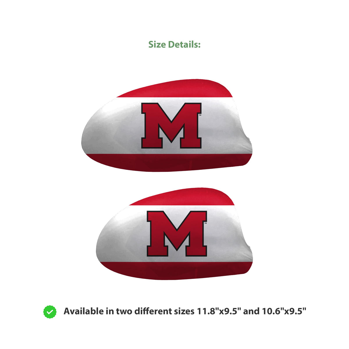 Marist University Car Mirror Cover 11.8 x 9.5 inch
