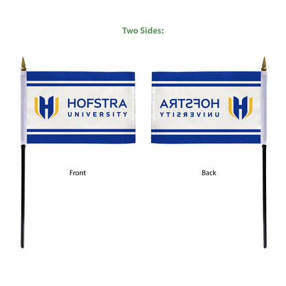 Hofstra University Stick Flag 4 x 6 inch