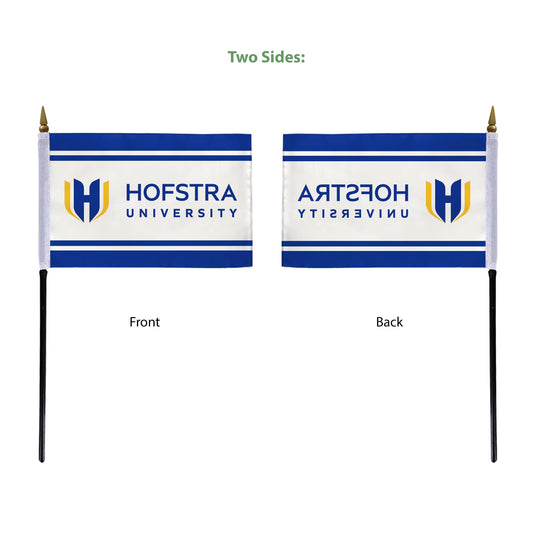 Hofstra University Stick Flag 4 x 6 inch