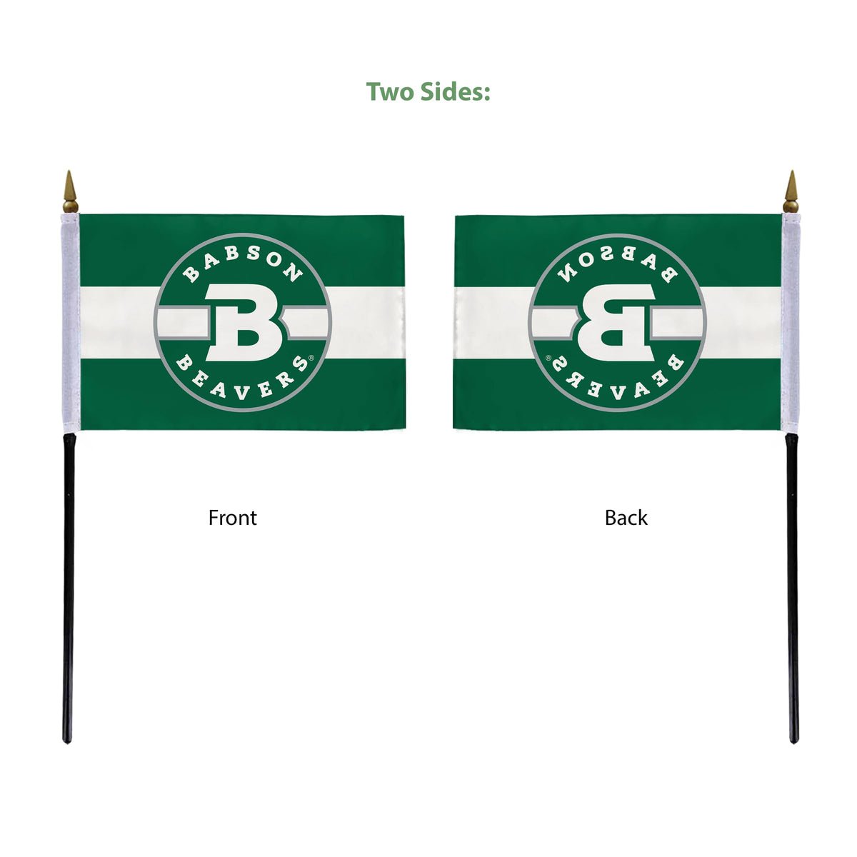 Babson College Stick Flag 4 x 6 inch
