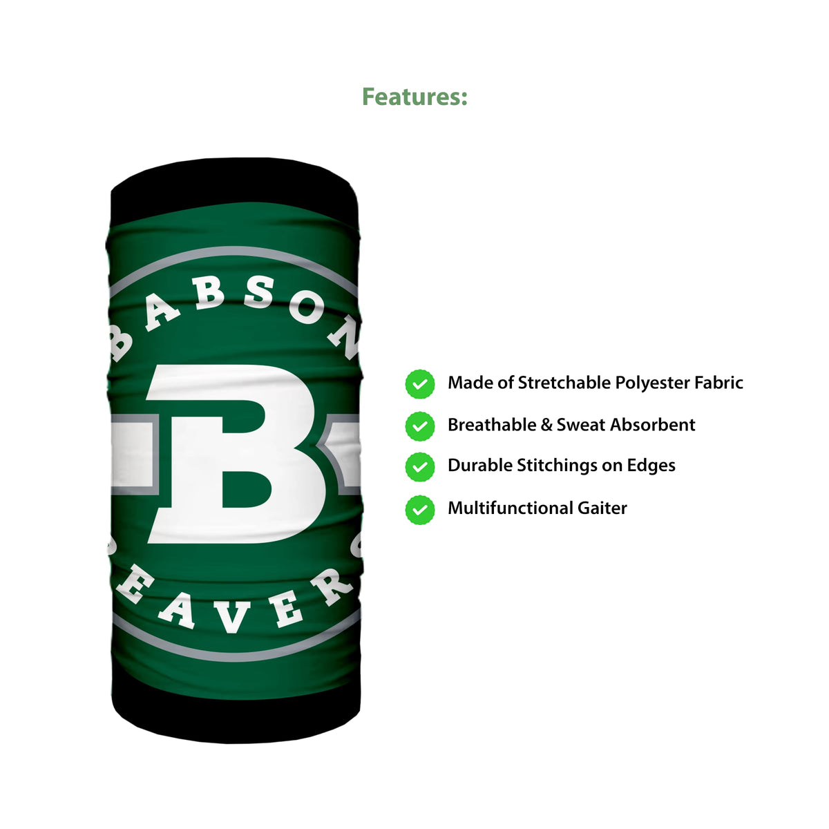 Babson College Neck Gaiter 9 x 10 inch