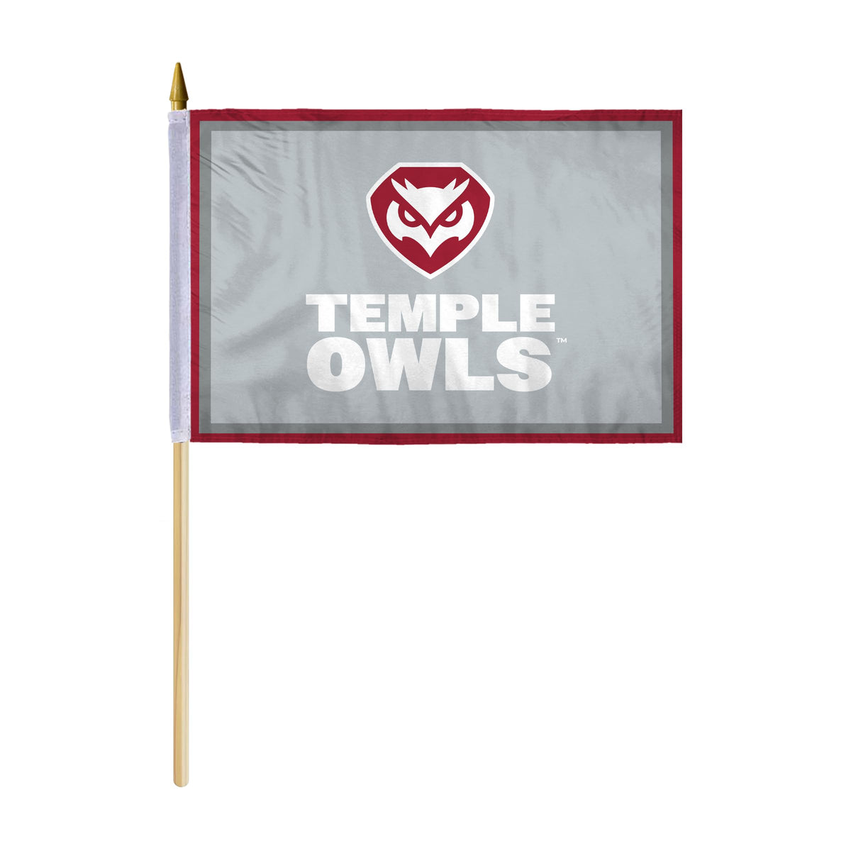 AGAS Temple University - 12x18in Stick Flags