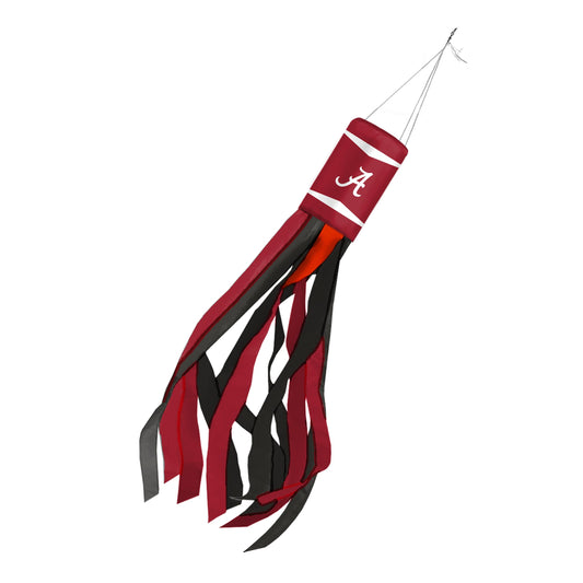 AGAS 30" Alabama University Crimson Tide A Logo Socks, Polyester, Team-Coloured Stripes, Bama Spring Porch Decorations