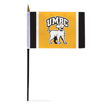 University of Maryland Baltimore County Stick Flag 4 x 6 inch
