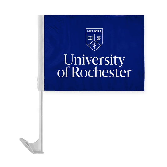 University of Rochester Economy Car Flag 12 x 16 inch