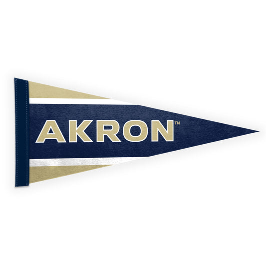 University of Akron Felt Pennant 12 x 30 inch