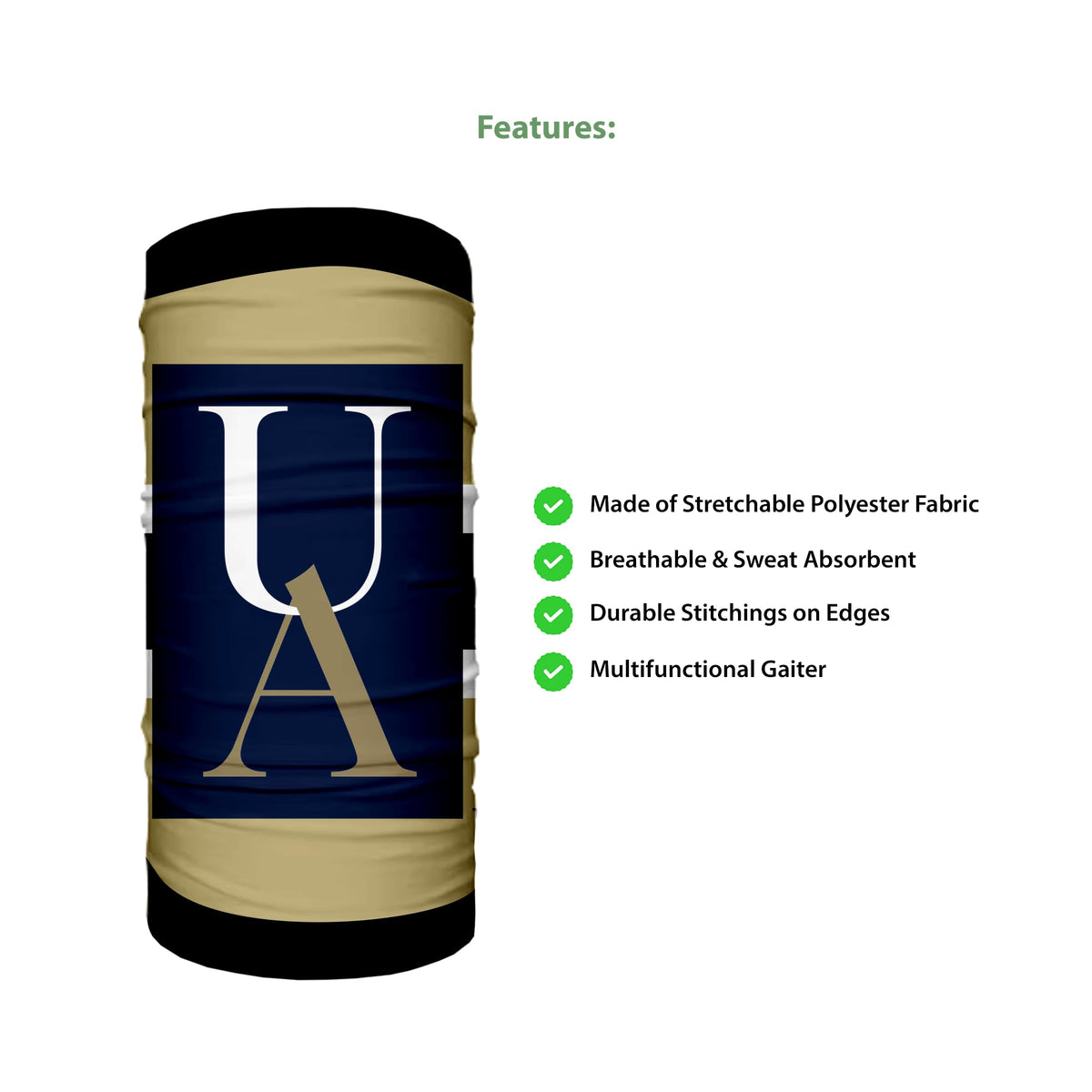 University of Akron Neck Gaiter 9 x 10 inch