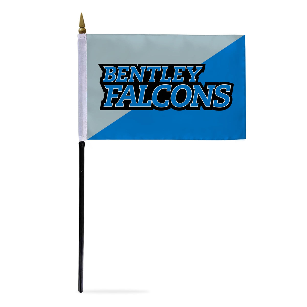 Bentley University Stick Flag 4 x 6 inch