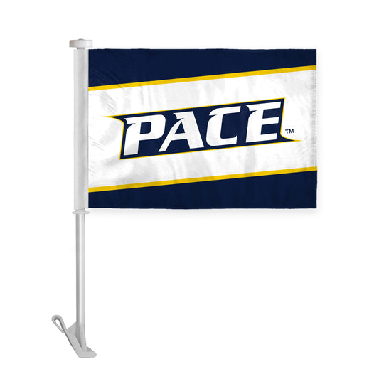 Pace University Premium Car Flag 10.5 x 15 inch