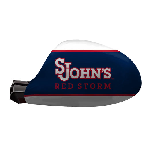 AGAS St. John’s University Car Mirror Cover 10.6 x 9.5 inch – Single Sided Printed Spandex Polyester SJU Red Storm Wordmark Design – Official NCAA Red Storm Product – Side Mirror Cover