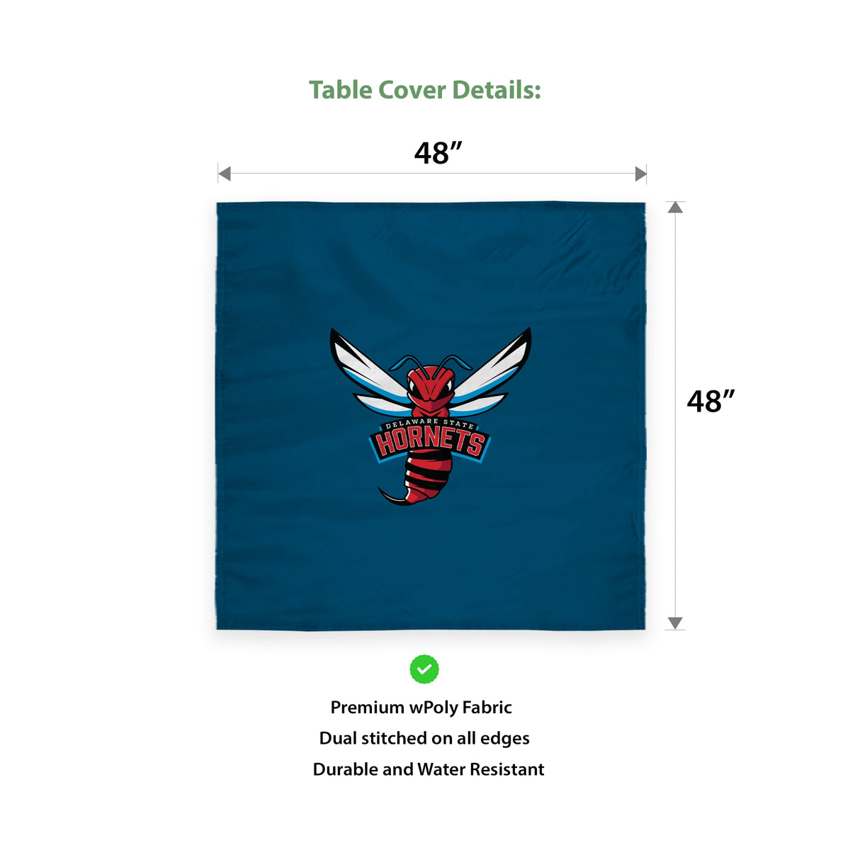 Delaware State University Table Cover 48 x 48 inch