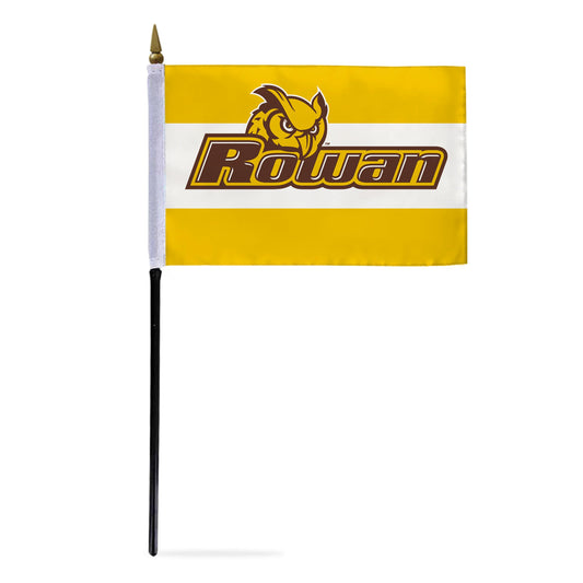 Rowan University Stick Flag 4 x 6 inch